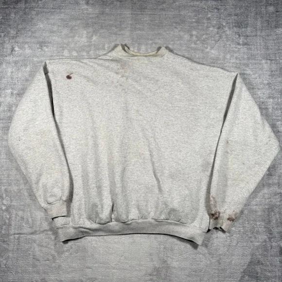 Miami Dolphins Sweatshirt Mens 2XL Gray Vintage 1995 NFL Crewneck Wave Spell Out - Picture 10 of 15